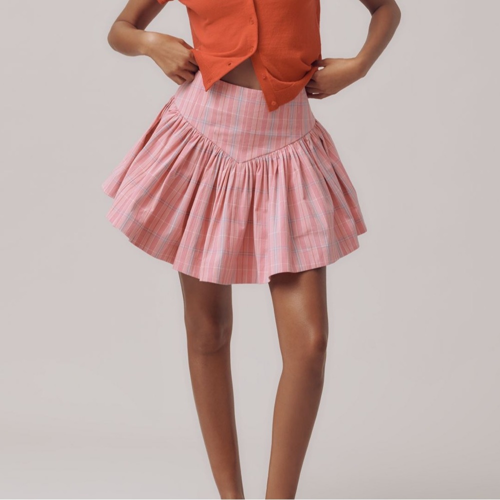 Maeve Basque Waist Flirty Mini Skirt Size XXS